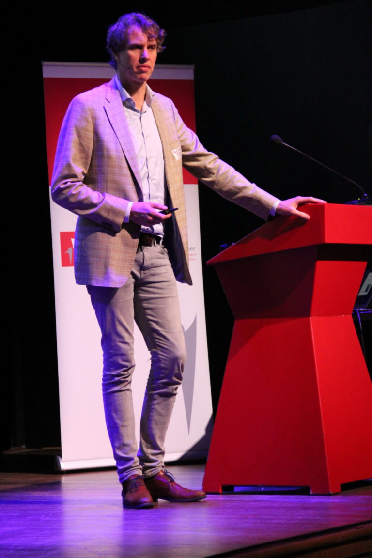 Bram 't Mannetje (Prorail), spreker op de Dag van het Leerlingenvervoer 2020